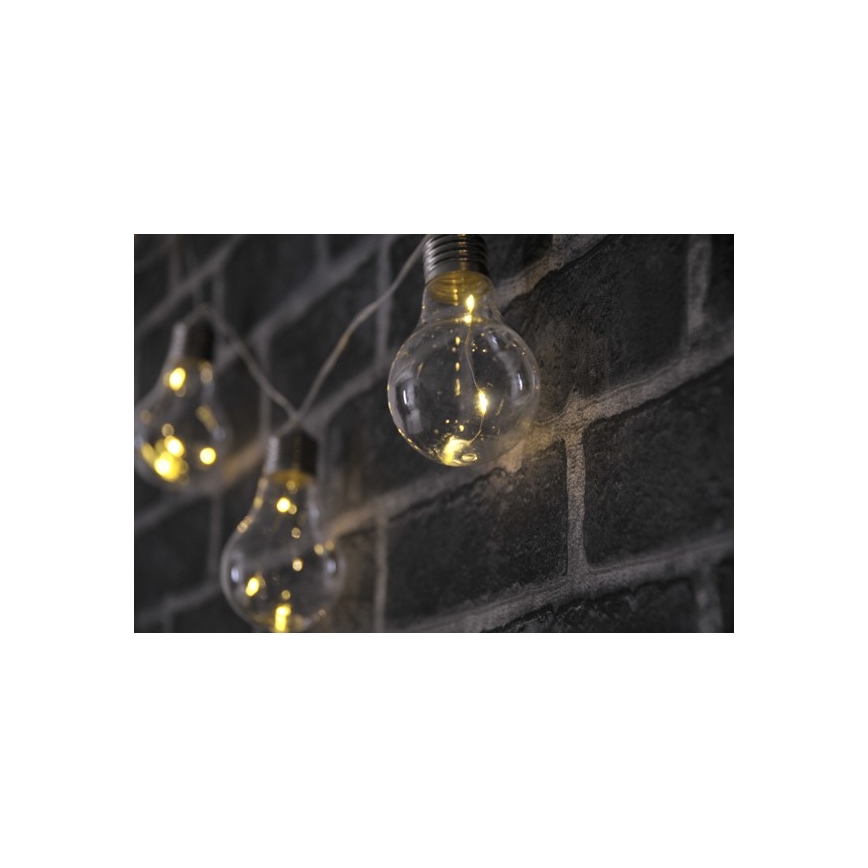 LED Dekorační řetěz SMOLDER 2,1 m 10xLED/2xAA
