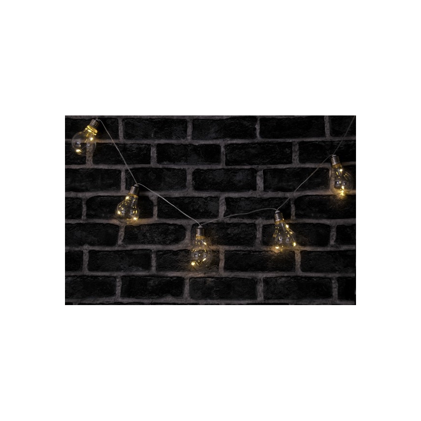 LED Dekorační řetěz SMOLDER 2,1 m 10xLED/2xAA
