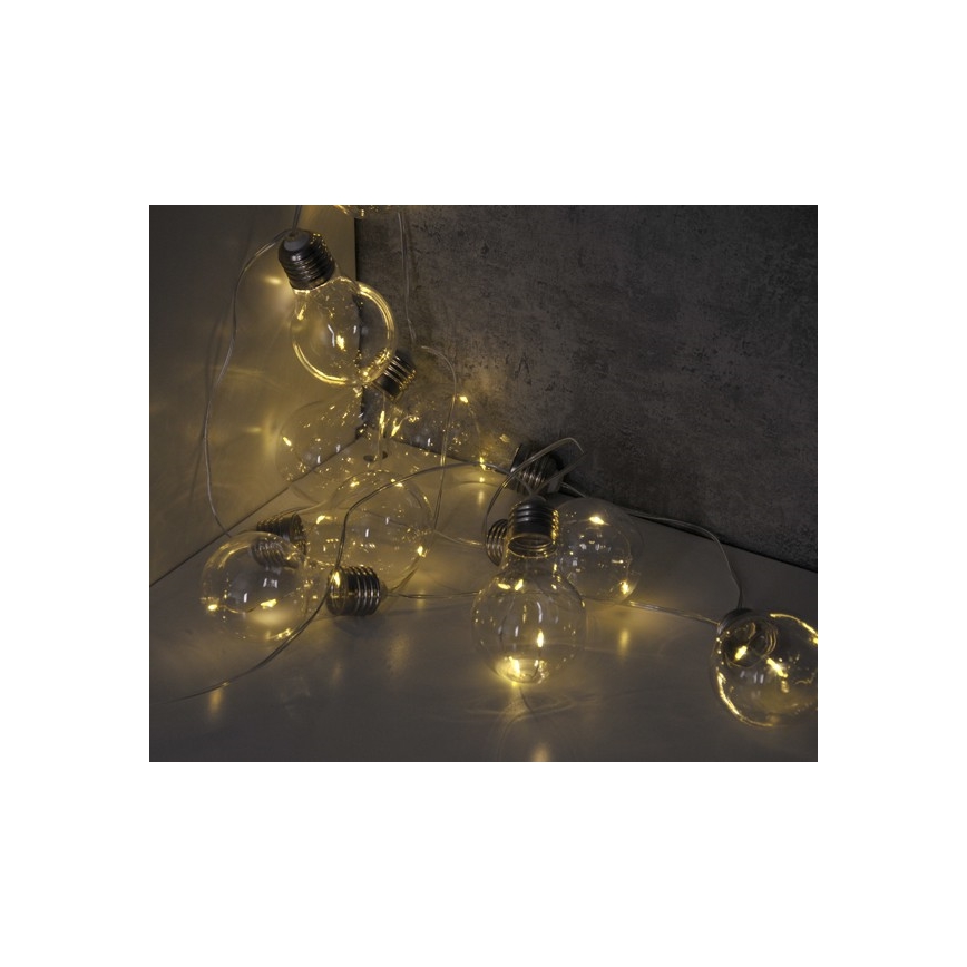 LED Dekorační řetěz SMOLDER 2,1 m 10xLED/2xAA