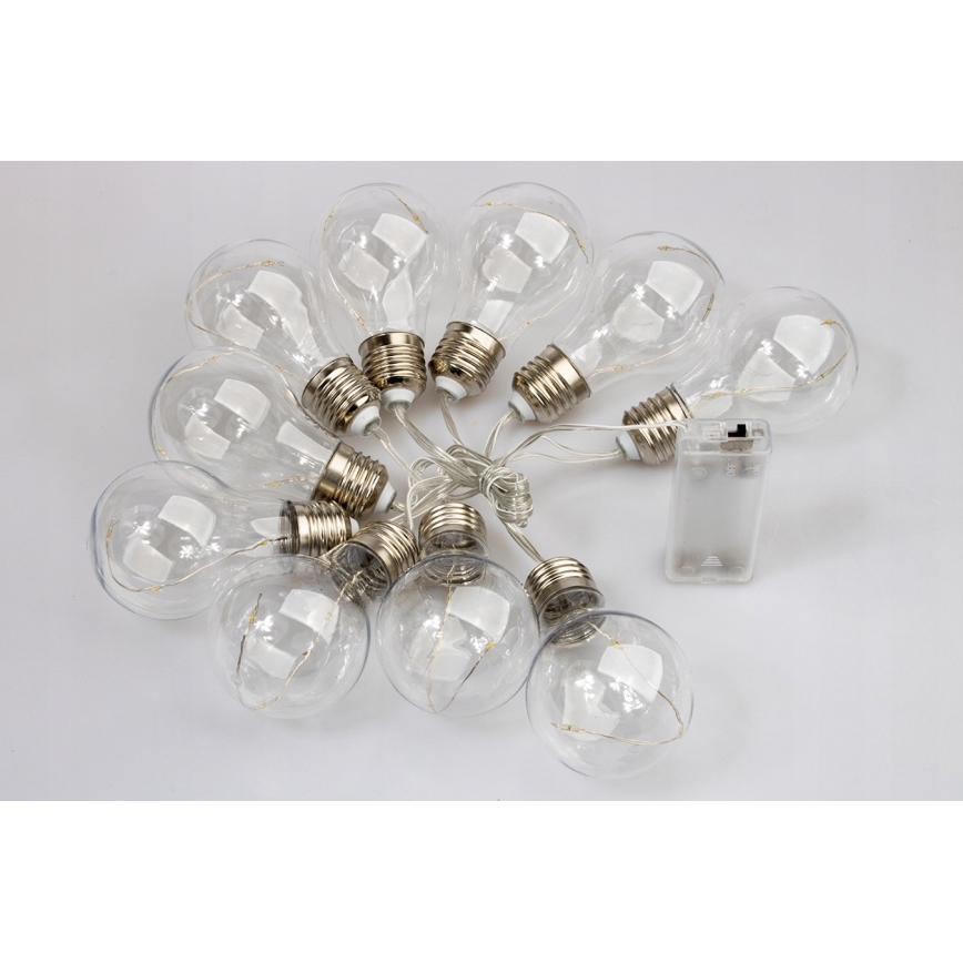 LED Dekorační řetěz SMOLDER 2,1 m 10xLED/2xAA