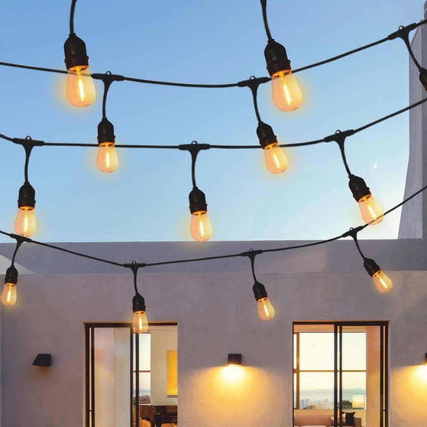 LED Dekorative Kette für Außen 5,6m 10xE27/6W/36V IP44 | Welt