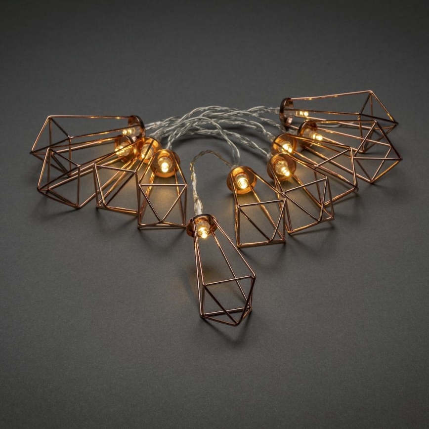 LED Dekorativní řetěz LANTERNS 0,9 m10xLED/3xAA