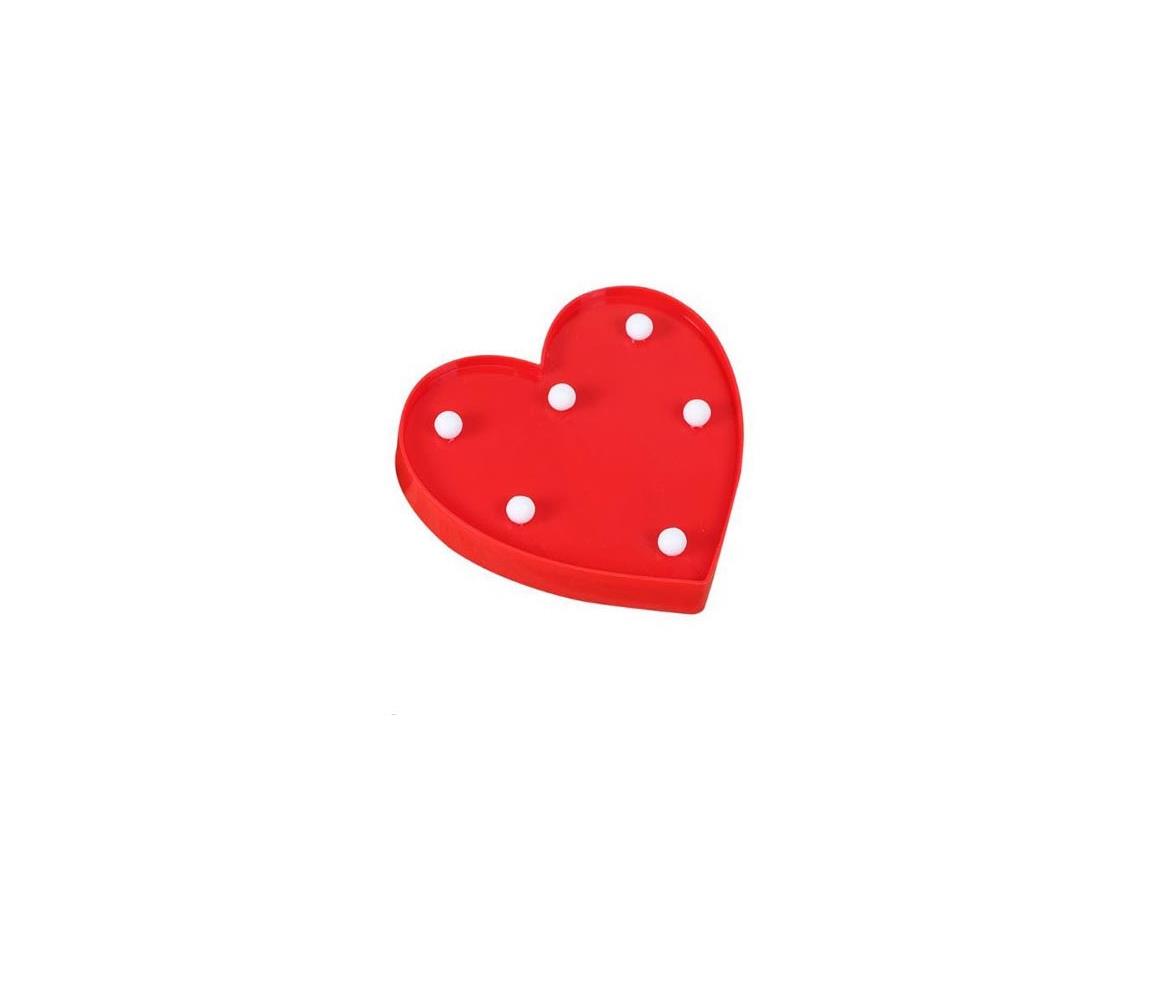 Milagro LED Dekorativní svítidlo HEART LED/2xAA MI0226