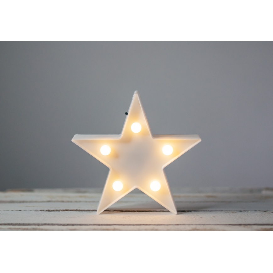 LED Dekorativní svítidlo STAR LED/2xAA