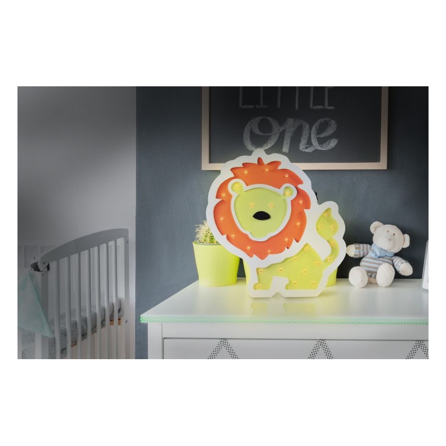 LED Dětská lampička LED/2xAA lev