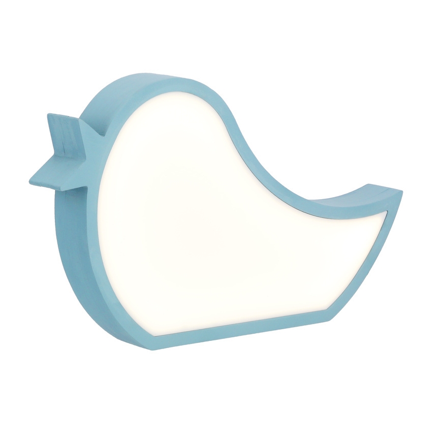 LED Dětská stolní lampa BIRD LED/12W/230V modrá