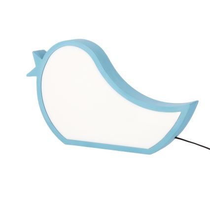 LED Dětská stolní lampa BIRD LED/12W/230V modrá
