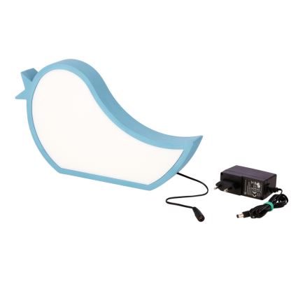 LED Dětská stolní lampa BIRD LED/12W/230V modrá