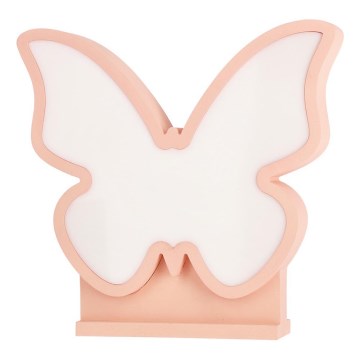 LED Dětská stolní lampa BUTTERFLY LED/14W/230V růžová