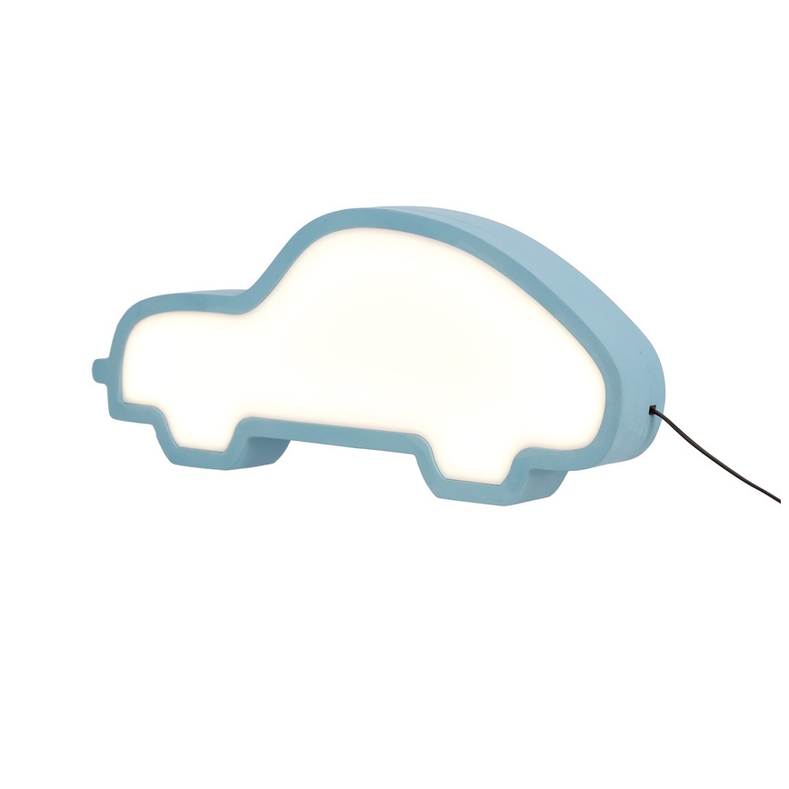 LED Dětská stolní lampa CAR LED/11W/230V modrá