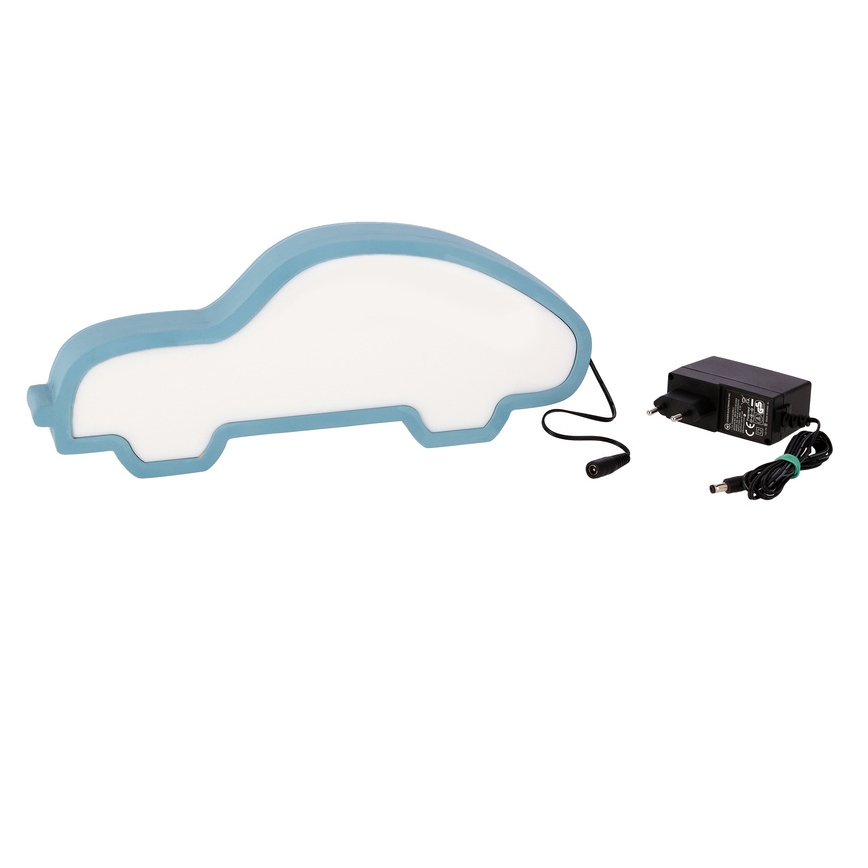 LED Dětská stolní lampa CAR LED/11W/230V modrá