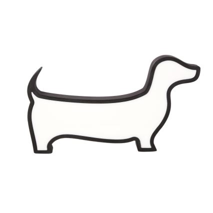 LED Dětská stolní lampa DOG LED/12W/230V černá
