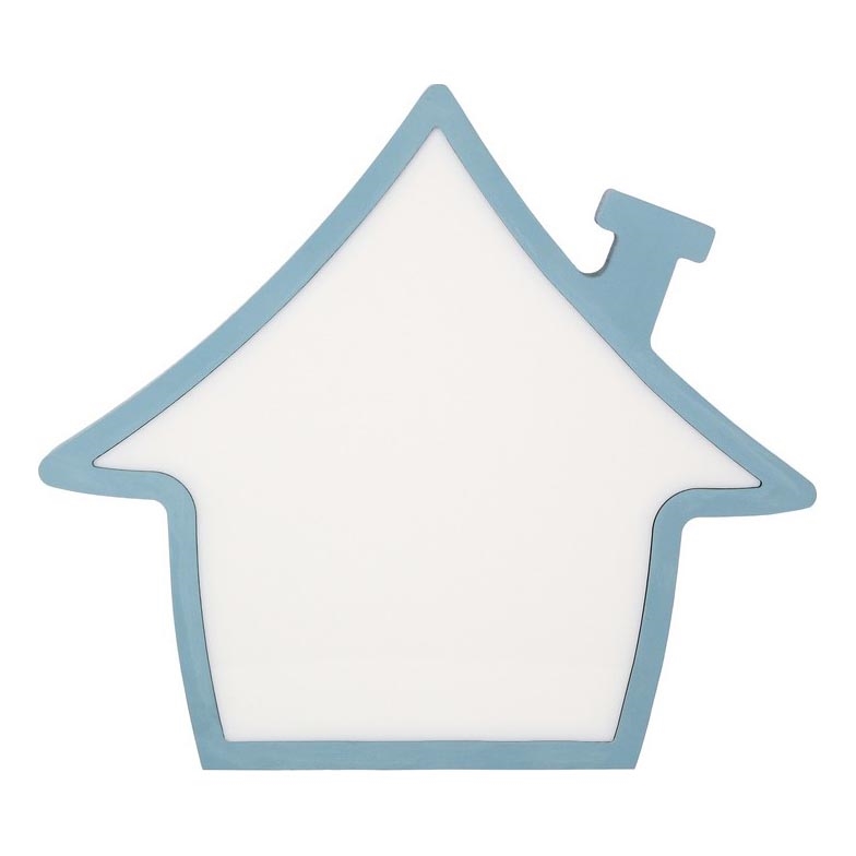LED Dětská stolní lampa HOUSE LED/10W/230V modrá