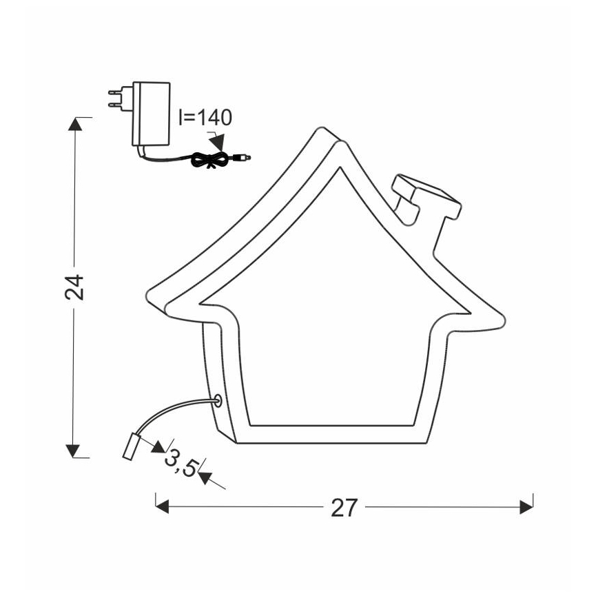 LED Dětská stolní lampa HOUSE LED/10W/230V modrá