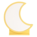 LED Dětská stolní lampa MOON LED/12W/230V žlutá