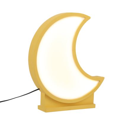 LED Dětská stolní lampa MOON LED/12W/230V žlutá