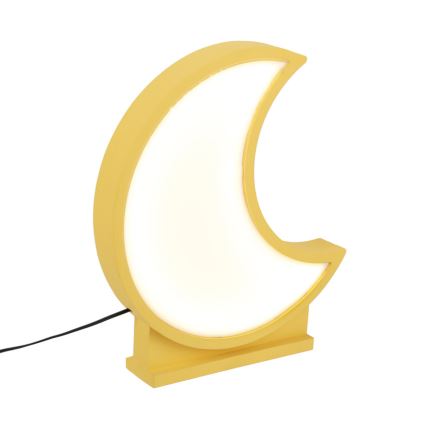 LED Dětská stolní lampa MOON LED/12W/230V žlutá