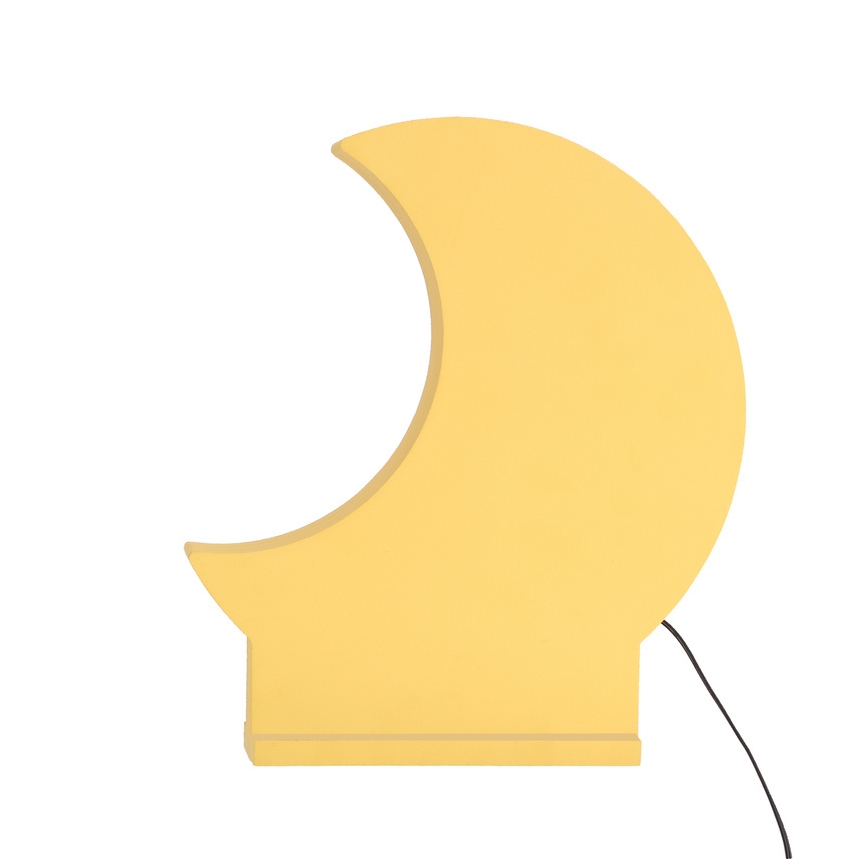 LED Dětská stolní lampa MOON LED/12W/230V žlutá