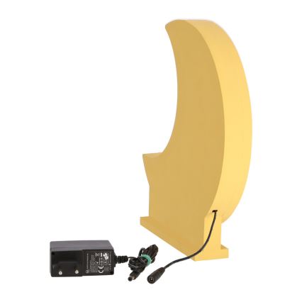 LED Dětská stolní lampa MOON LED/12W/230V žlutá