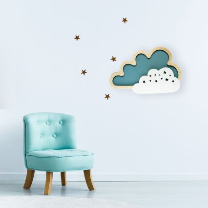 LED Dětské nástěnné svítidlo CLOUD LED/8W/230V