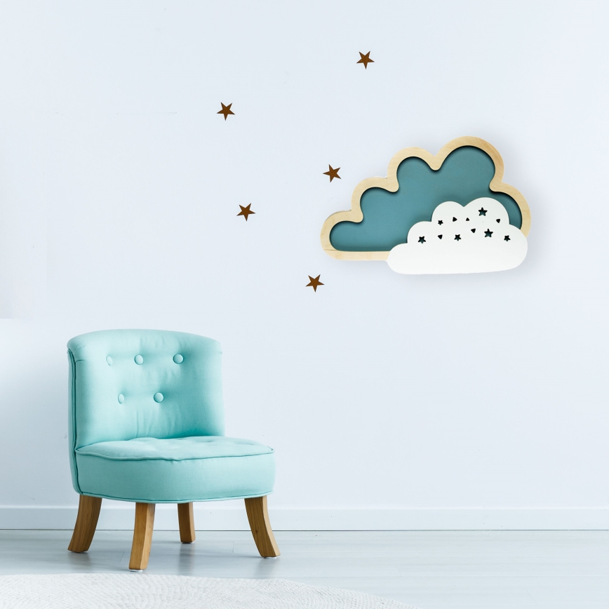LED Dětské nástěnné svítidlo CLOUD LED/8W/230V
