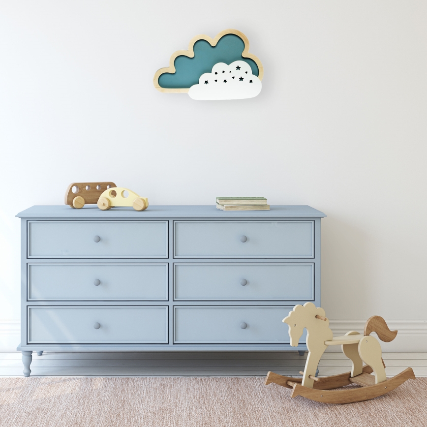LED Dětské nástěnné svítidlo CLOUD LED/8W/230V