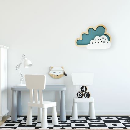 LED Dětské nástěnné svítidlo CLOUD LED/8W/230V