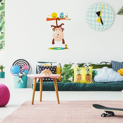 LED Dětské nástěnné svítidlo MONKEY LED/0,6W/3xAAA