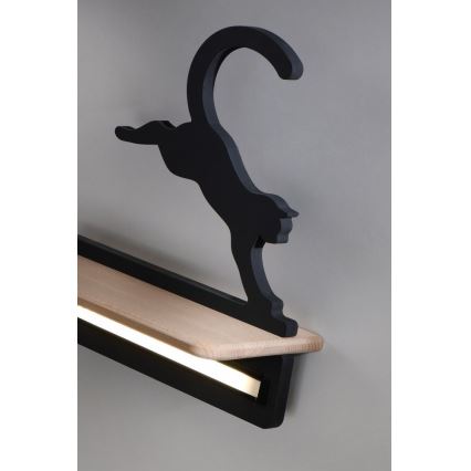 LED Dětské nástěnné svítidlo s poličkou JUMPING CAT LED/5W/230V,