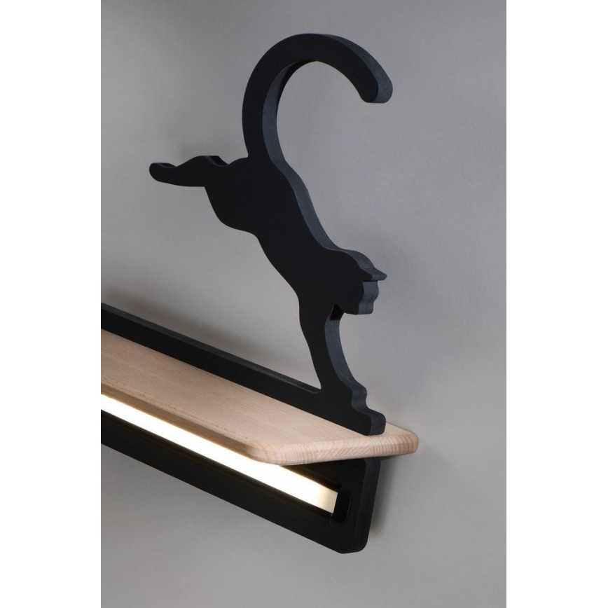 LED Dětské nástěnné svítidlo s poličkou JUMPING CAT LED/5W/230V,