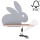 LED Dětské nástěnné svítidlo s poličkou RABBIT LED/4W/230V šedá/bílá/dřevo, 