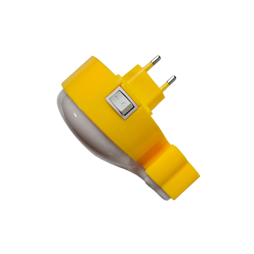 LED Dětské noční světlo LED/0,5W/230V velryba
