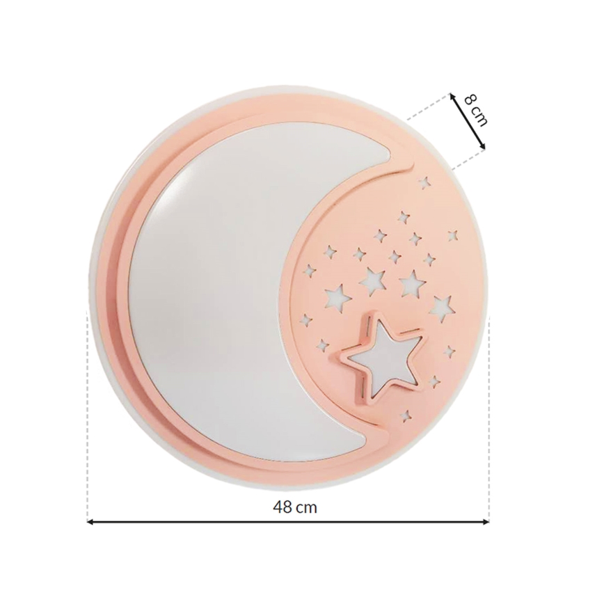 LED Dětské stmívatelné stropní svítidlo NOTTE LED/40W/230V + dálkové ovládání