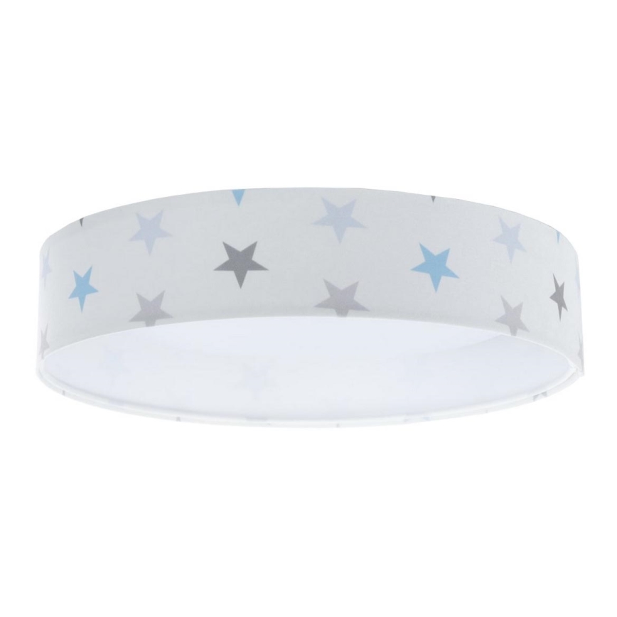 LED Dětské stropní svítidlo GALAXY KIDS LED/24W/230V hvězdičky bílá/šedá/modrá