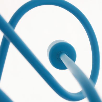 LED Dětský přisazený lustr OXFORD 3xE27/15W/230V modrá