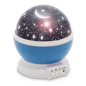LED Dětský projektor 4W/5V/4xAAA