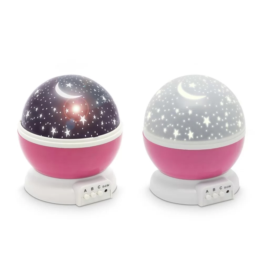 LED Dětský projektor LED/4W/4xAAA