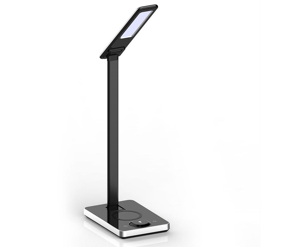 V-Tac LED Dotyková stmívatelná stolní lampa LED/7W/5V 3000-6500K USB černá VT0869