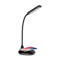 LED Dotyková stmívatelná stolní lampa s bezdrátovým nabíjením LED/4W/5V 3000-6500K černá
