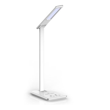 LED Dotyková stmívatelná stolní lampa s bezdrátovým nabíjením LED/4W/5V 3000-6500K USB bílá