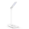 LED Dotyková stmívatelná stolní lampa s bezdrátovým nabíjením LED/7W/5V 3000-6500K USB bílá