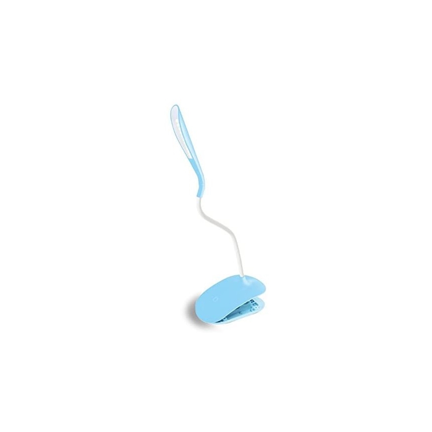 LED Dotyková stmívatelná stolní lampa s klipem LED/3,5W/230V modrá