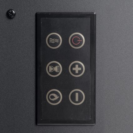 LED Elektrický krb s topením LED/2000W/230V + dálkové ovládání