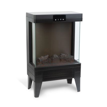 LED Elektrický krb s topením LED/2000W/230V + dálkové ovládání