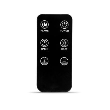 LED Elektrický krb s topením LED/2000W/230V + dálkové ovládání