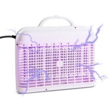 LED Elektrický lapač hmyzu UV/2W/230V bílá
