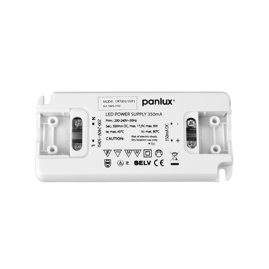 LED Elektronický transformátor DRIVER 6W/350mA/230V