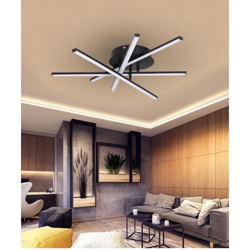LED Flexibilní přisazený lustr RIVIERA LED/35W/230V černá