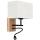 LED Flexibilní svítidlo BOHO 1xE27/25W + LED/1W/230V dub