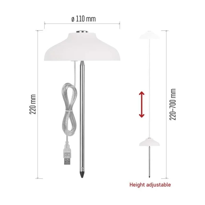 LED Interiérová lampa pro pěstování rostlin GROW LED/5W/5V